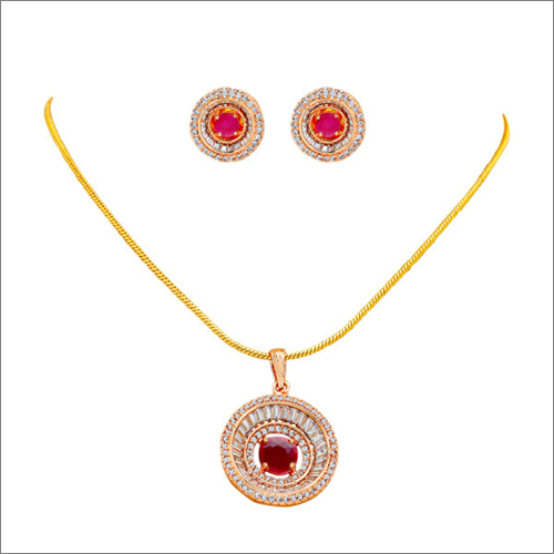 Chain With Pendant And Earring - Gold Jewelry Set | Charm Pendant, Elegant for Gifts and Parties, Perfect for Women