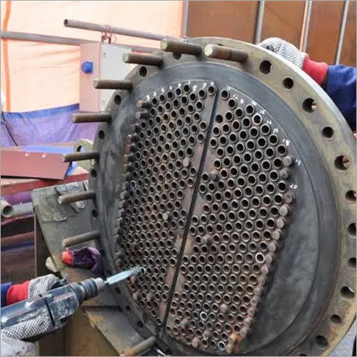 Retubing Of Heat Exchanger For Industrial
