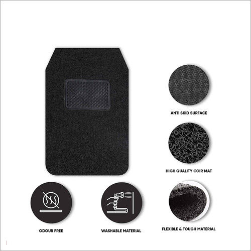 Water Proof 12 Mm Grass Car Floor Mat Black