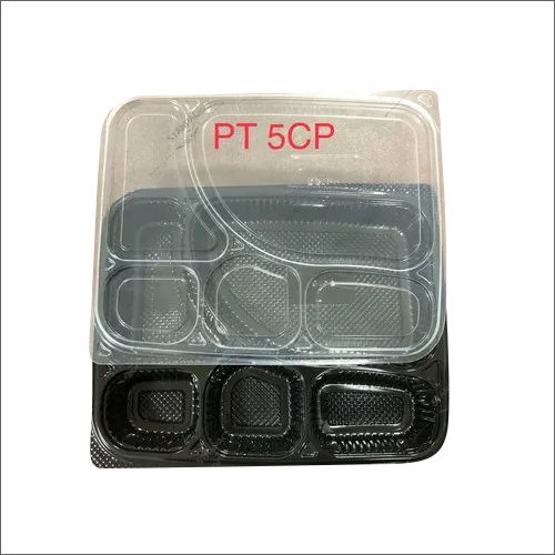 Five Compartment Meal Tray With Lid