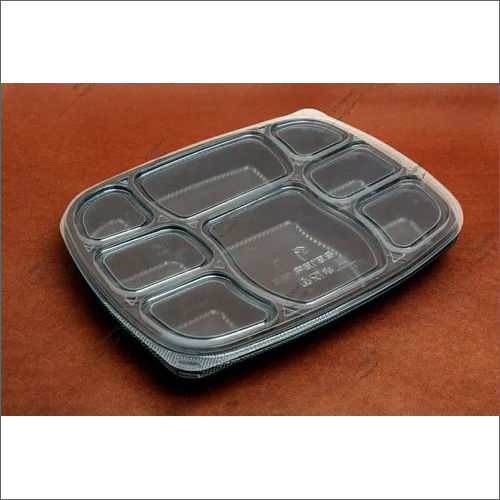 Eight Compartment Plastic Meal Tray