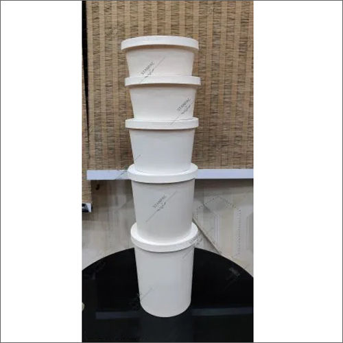 White Disposable Paper Food Containers