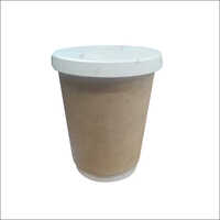 Paper Glass Container - Paper Material, Standard Size, Brown Color | Matte Lamination Finish, Ideal For Cold Beverages At Events