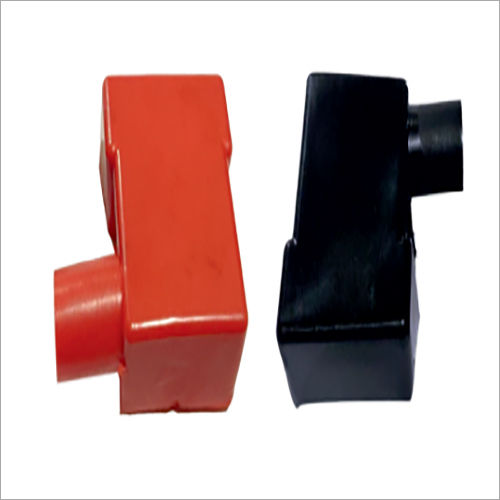 Black/Red 6500 Series Pvc Safety Cap Square