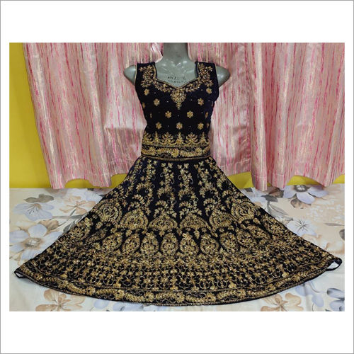 Velvet Kids Lehenga