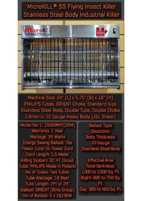 Stainless Steel insect killer machine - 2 ft in Rajasthan