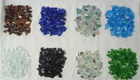 Factory Crushed  Stone Glass Chips For Terrazzo Glass High Quality Recycled brocken Glass gravels aggregate