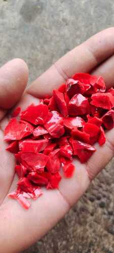 Opaque color high quality red color original glass chips1-9 mm