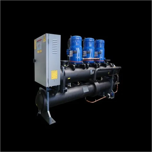 12 Ton Water Cooled Chiller - Metal, Regular Size | Automatic Operation, R407 Refrigerant, Black Finish