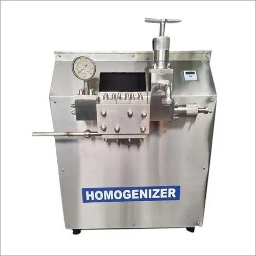 Automatic Milk Homogenizer - Stainless Steel, 2000/3000 Bar Pressure | Industrial Use, High Durability, Manual Control