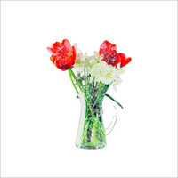 Glass Table Flower Pot - Plastic Material, Antique Effect | Customized Designs for Elegant Home Decor