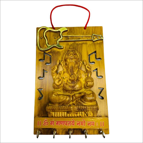 Ganesh Wooden Key Holder