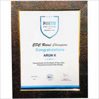 Wood Certificate Frame - Acrylic Material, Modern Style, Polished Finish | Ideal For Displaying Awards And Achievements In Elegance