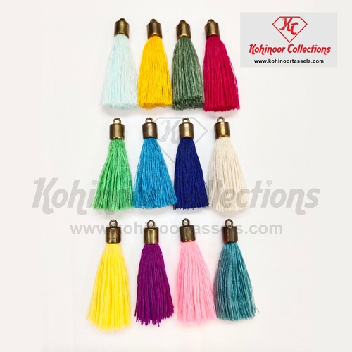 Spun Poly Tassels with Cap