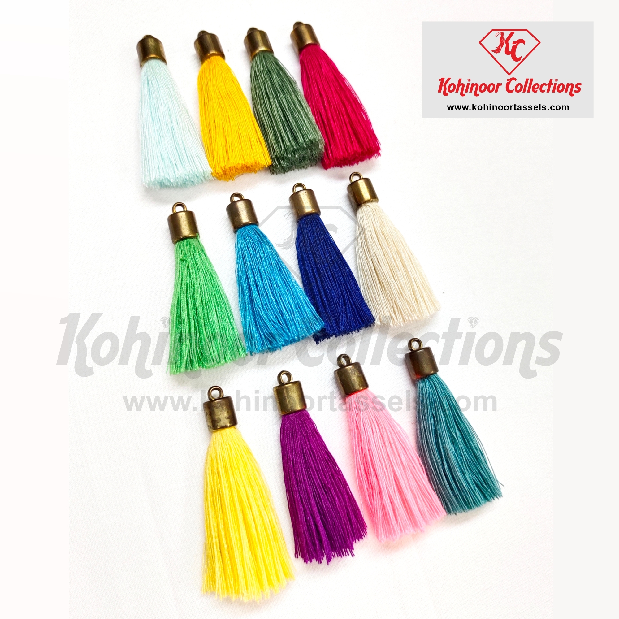 Spun Poly Tassels with Cap