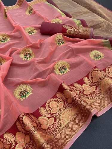Arohi Pink Cotton Silk
