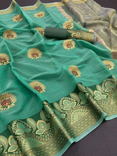 Arohi Green Cotton Silk