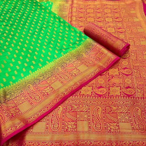 Richa Green Nylon Silk