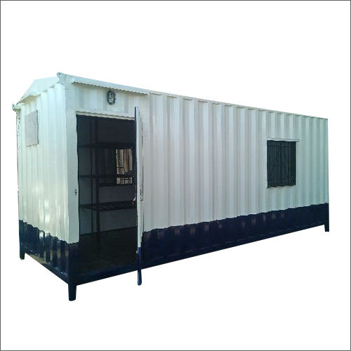 White-blue Gi Portable Cabin