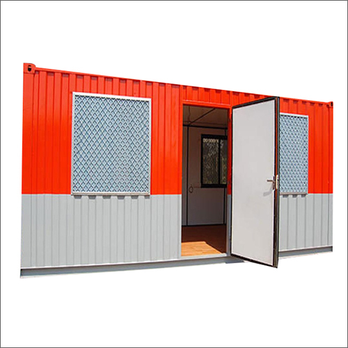 Red-Grey Prefabricated Portable Cabin