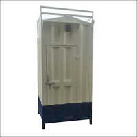 White-Blue Mobile Portable Toilet