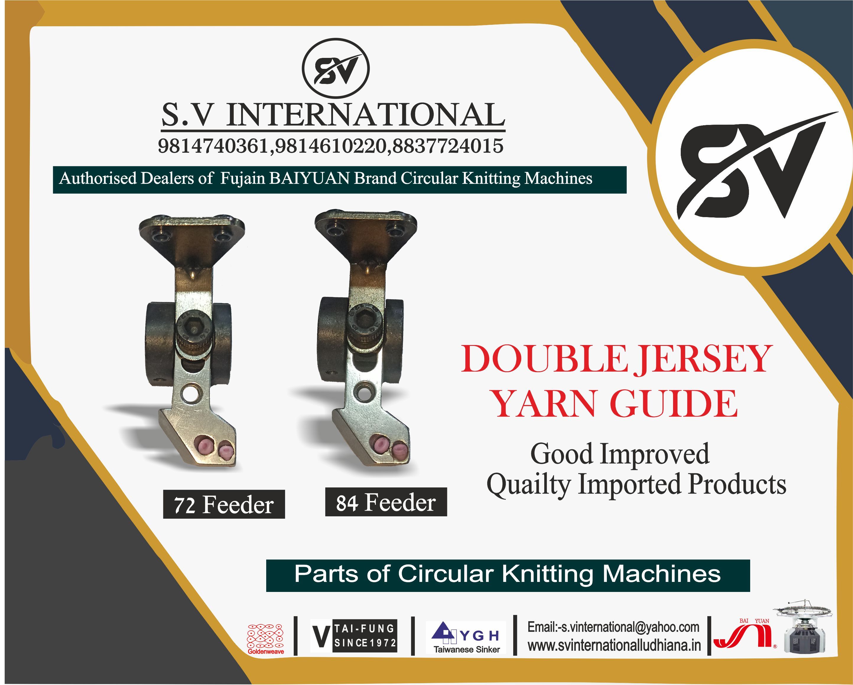 Yarn Guide For 72 and 84 Feeder Double Jersey