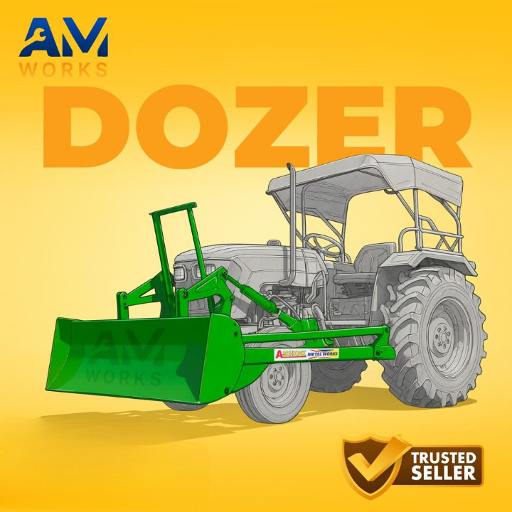 Leveler Blade Mounted Tractor - Color: Blue/Green/Orange/ Yellow / Balck