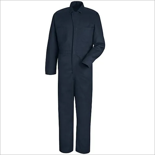 Black Full Sleeve Cotton Coverall