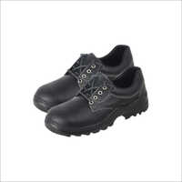 Leather Safety Shoes - Leather Material, Unisex Fit, Black Color | Waterproof, Industrial-grade Protection, Quality Assurance