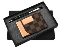2 in 1 Pen Cardholder Combo Gift Set Sr 123 Rose Gold