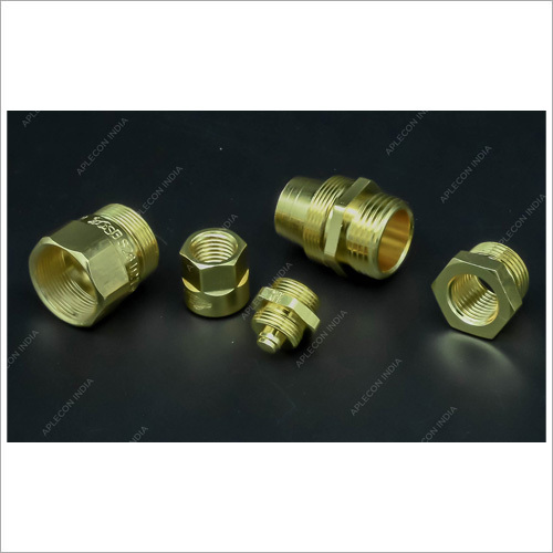 Brass Joint Molding Insert - Brass Hex, Smooth Polished Finish, Corrosion Protected, Round Head, Industrial Use | 1-10000g Weight Range, Powder Coated Surface