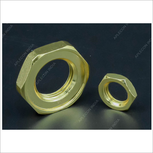 Brass Nut - Industrial Hex Design, Polished Surface Finish, Smooth Corrosion-Resistant Brass Material, 1 Year Warranty, Suitable for Various Fasteners