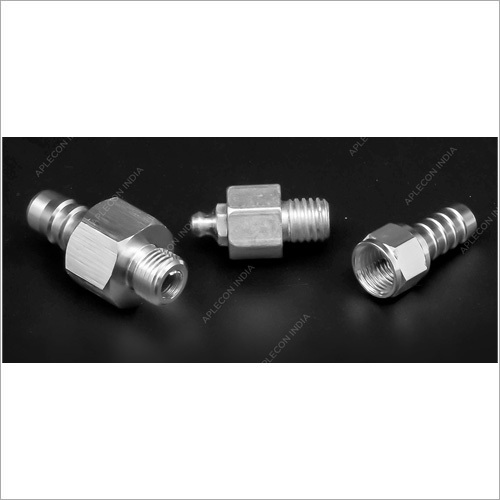 Hydraulic Fitting - Brass and Stainless Steel Pipe and Connector Components | Commercial and Industrial Applications, Silver Color