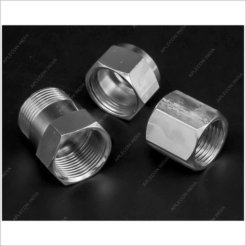 Flareless Hydraulic Nuts - Steel, Silver Color | Stainless Steel Screen Netting Material, Suitable for Commercial and Industrial Applications