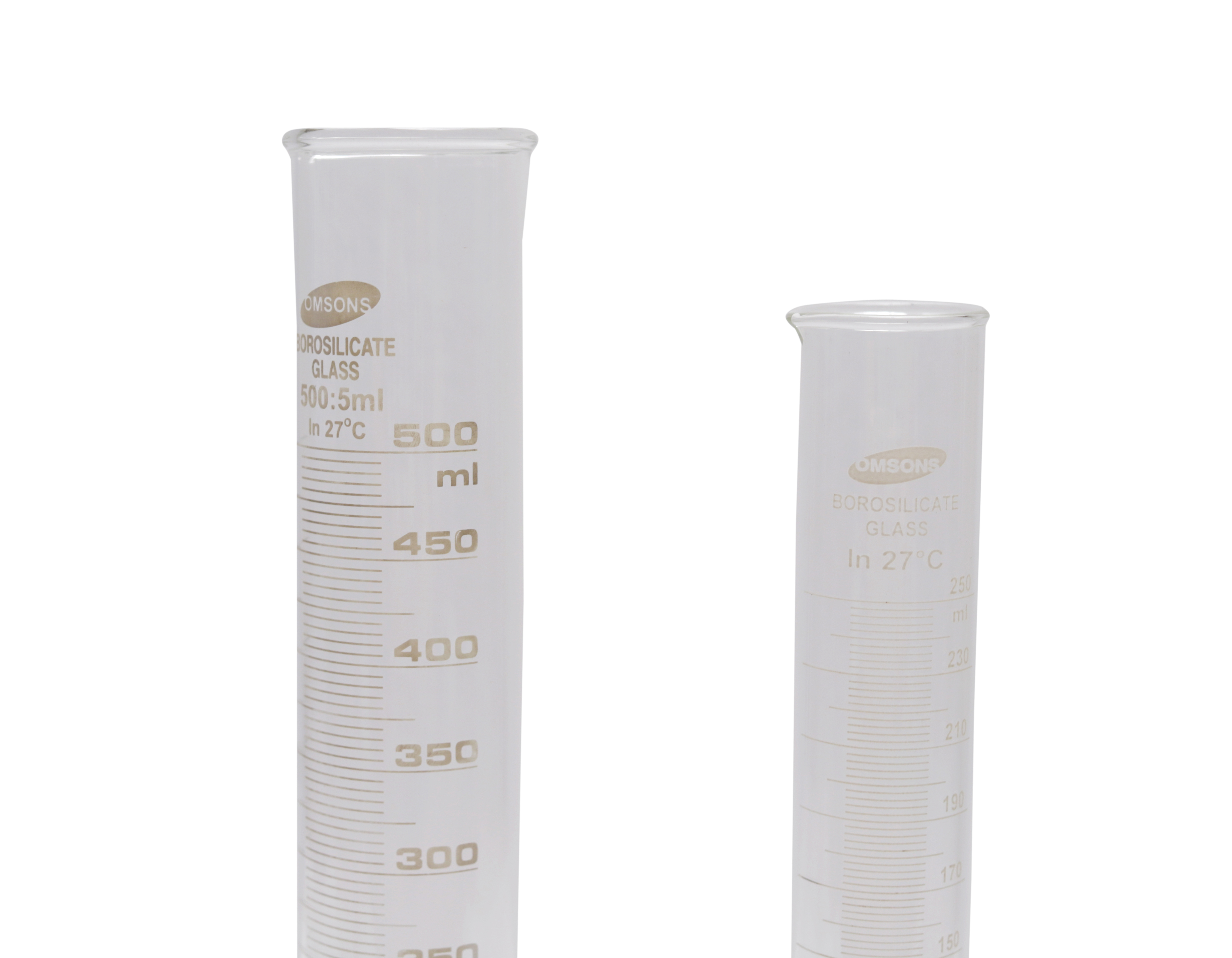 cylindrical mesuring (dencity) glass jar 500 ml