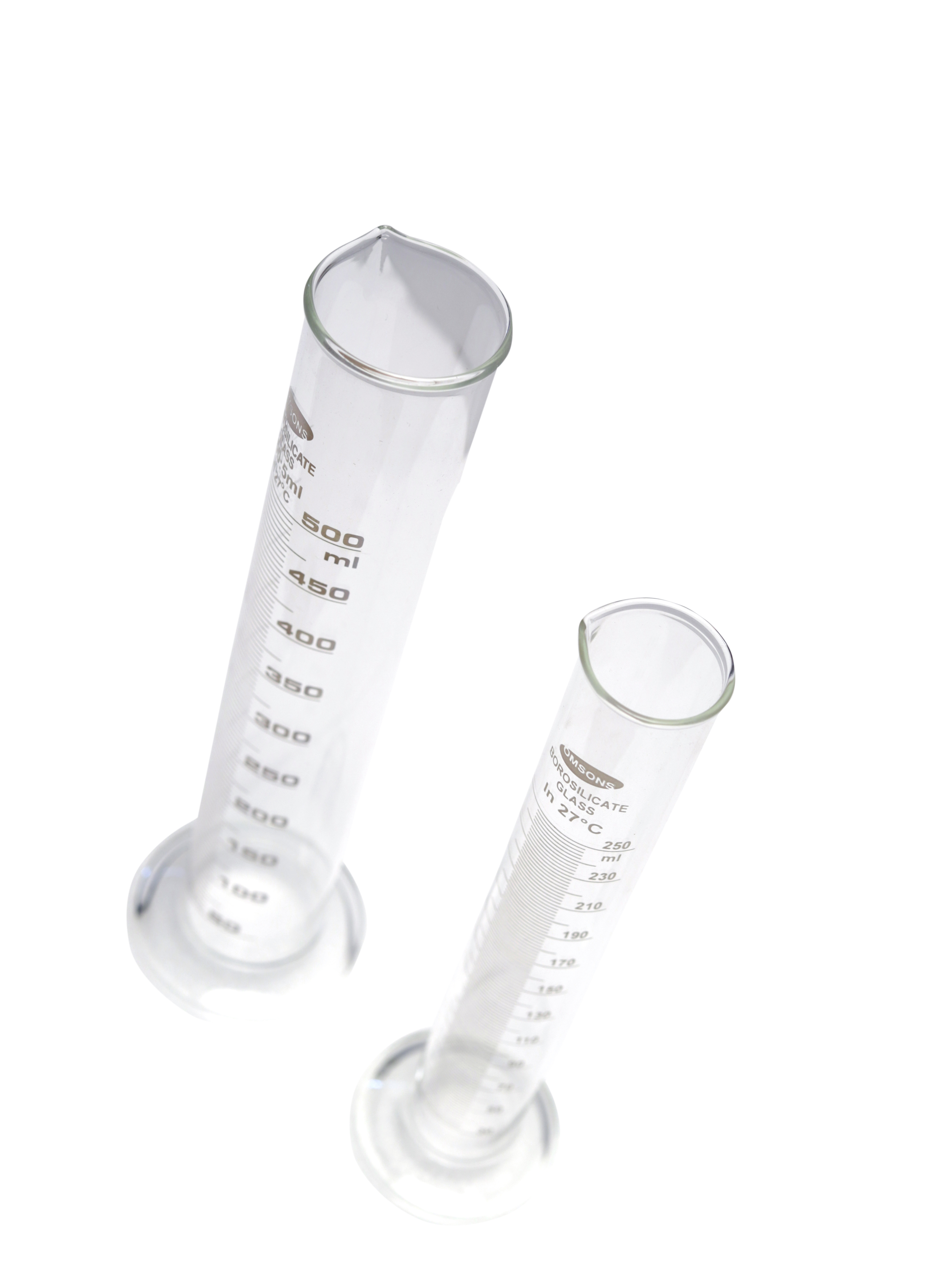 cylindrical mesuring (dencity) glass jar 250 ml