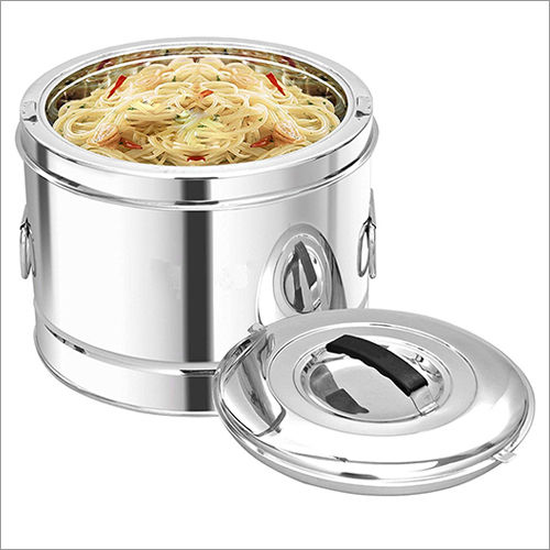 Silver Stainless Steel Insulated Casserole Hot Pot 15L