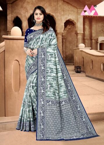 Women Styles Spun Cotton Sarees...