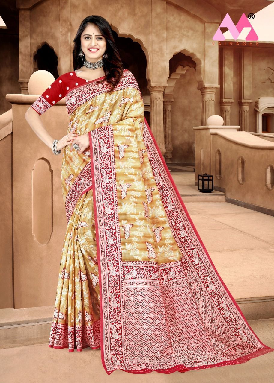 Women Styles Spun Cotton Sarees...