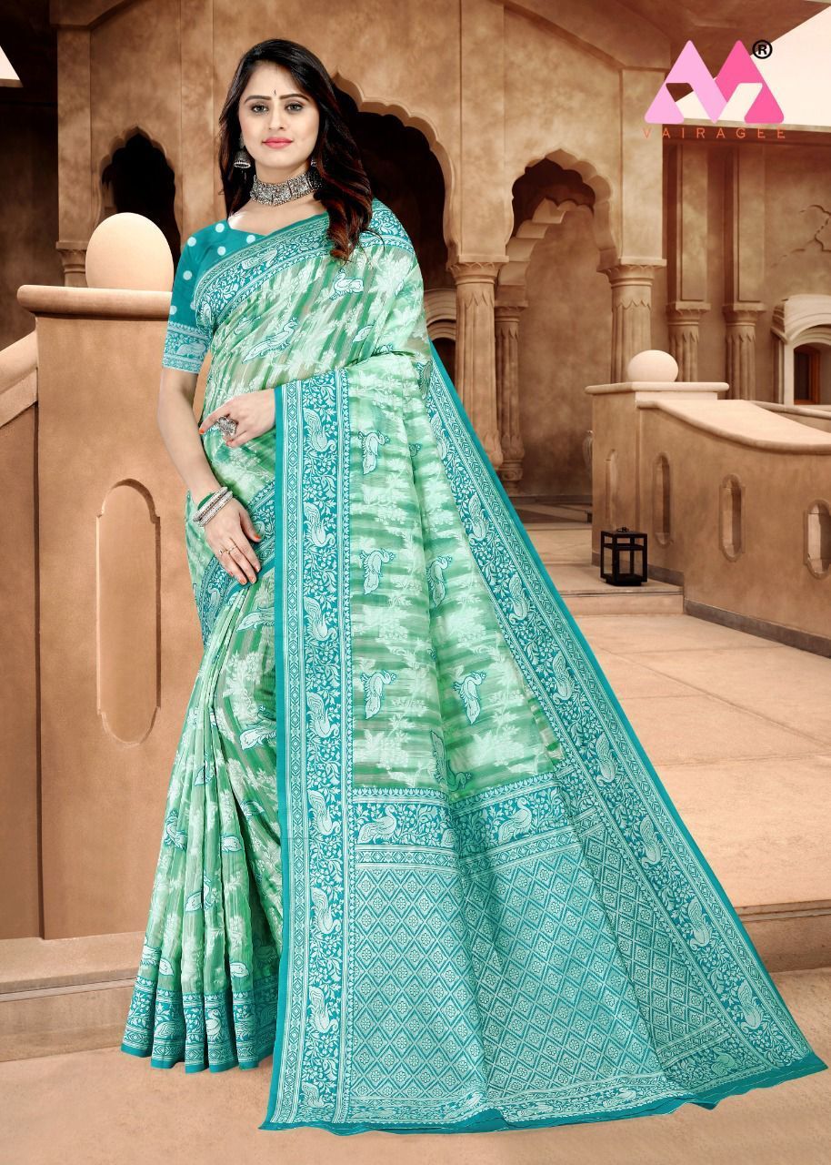 Women Styles Spun Cotton Sarees...