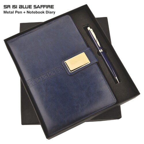 2 in 1 Pen Diary Combo Set Sr 151 Blue Saffire