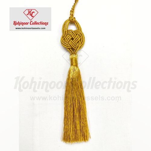 Double Coin Knot Designer Zari Tassel