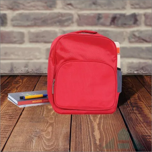 Red Kids Customized School Bag