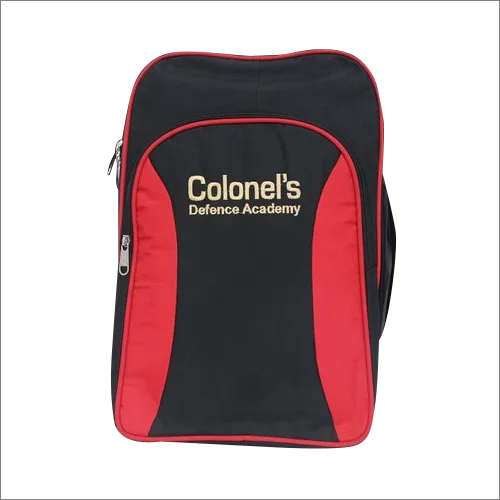 Black And Red Customized Backpack Bag