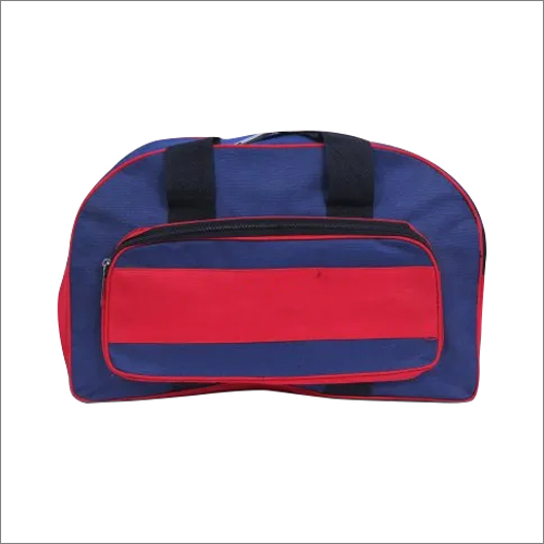 Blue And Red Colored Duffle Bags