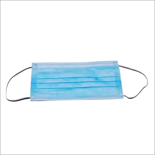 3 Ply Face Mask - Non Woven, Different Sizes Available | Blue Color, Suitable for All Ages, External Use, Store in Dry Place