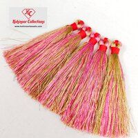 Multi Color Silk Tassel Golden and Pink