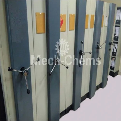 Compactor Storage Racks - Color: Blue And White