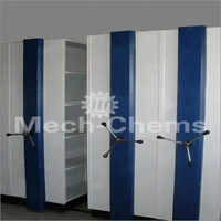 Stainless Steel Mobile Storage System - 7 Feet Height, 90 Kg Capacity | Blue And White, Rectangular Shape, Ideal For Industrial Use