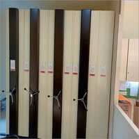 Mobile Storage Racks - Mild Steel, Customized Size, Gray Powder Coated Finish | Industrial Use, Rectangular Shape